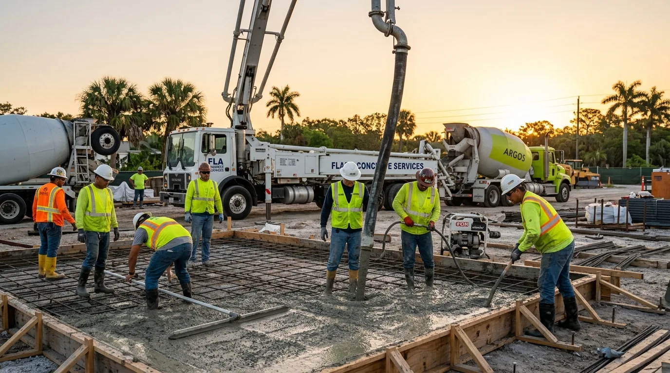 Best Time to Pour Concrete in Palm Beach County: Seasonal Guide