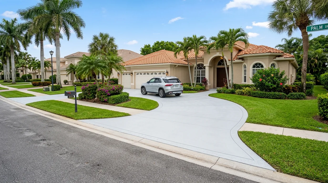 Concrete Walkway Installation in Lake Worth Beach, FL